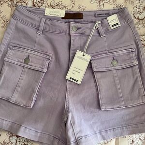 Judy Blue Women's Lavender Cargo Shorts